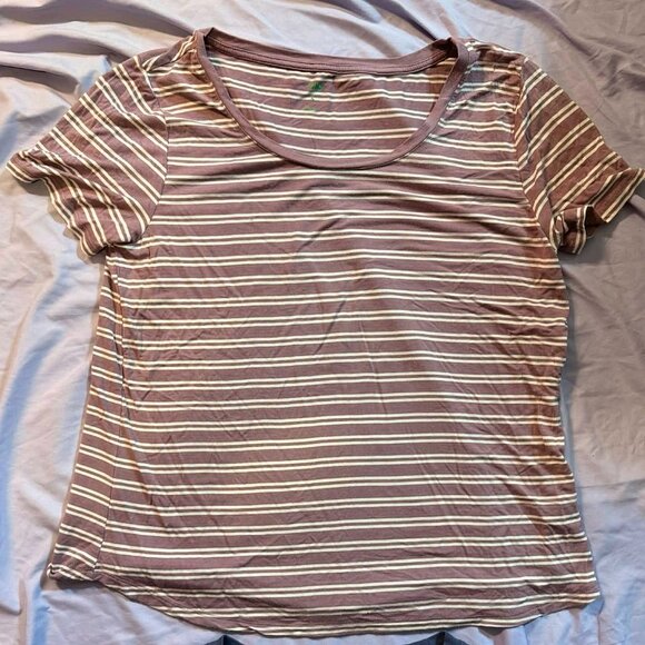 TWO dip Brand Short Sleeve tees, BIG SIZE SMALL (1 purple striped & 1 Blue) - Picture 2 of 16